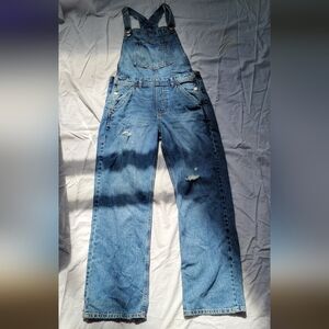 Distressed Blue Denim Jeans